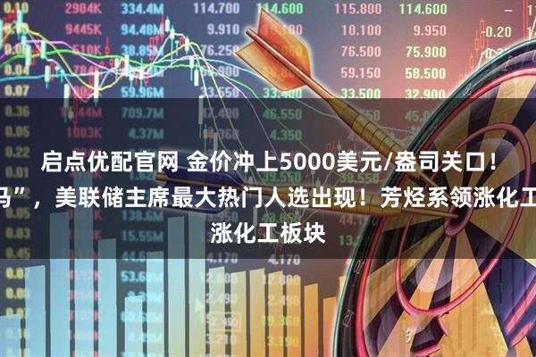 启点优配官网 金价冲上5000美元/盎司关口！“黑马”，美联储主席最大热门人选出现！芳烃系领涨化工板块
