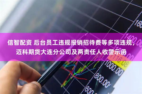信智配资 后台员工违规报销招待费等多项违规，迈科期货大连分公司及两责任人收警示函